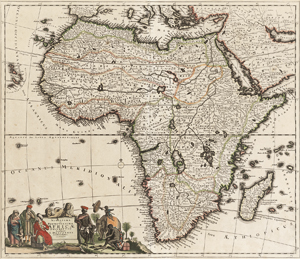 Lot 31, Auction  116, Danckerts, Justus, Novissima et perfectissima Africae descriptio