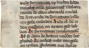 Lot 1004, Auction  116, Niederländisches Textfragment, Niederdeutsches Textfragment. 