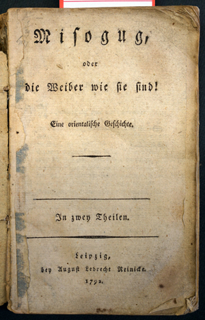 Lot 2031, Auction  116, Cubières-Palmézeaux, Michel de, Misogug, oder die Weiber wie sie sind!