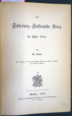 Lot 2072, Auction  116, Fontane, Theodor, Der Schleswig-Holsteinsche Krieg 