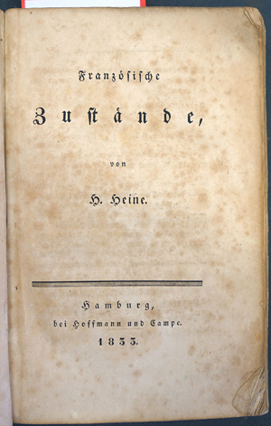 Lot 2113, Auction  116, Heine, Heinrich, Französische Zustände