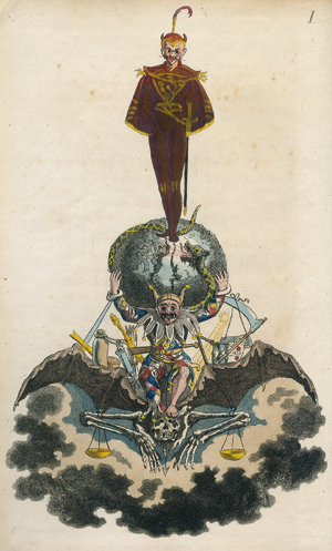 Lot 2160, Auction  116, Mephistopheles und Lyser, Johann Peter - Illustr., Ein politisch-satyrisches Taschenbuch auf das Jahr 1833