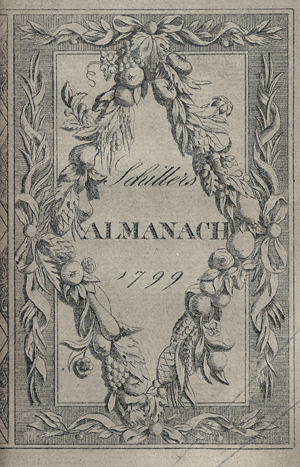 Lot 2202, Auction  116, Schiller, Friedrich, Musen-Almanach für das Jahr 1799