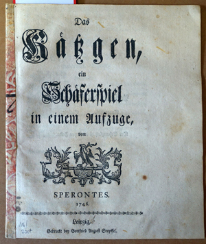 Lot 2207, Auction  116, Scholze, Johann Sigismund, Das Kätzgen