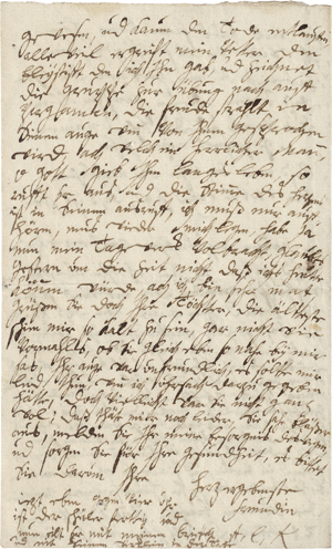 Lot 2543, Auction  116, Karschin, Anna Louisa, Brief-Gedicht an Daniel Chodowiecki