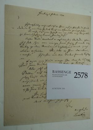 Lot 2578, Auction  116, Sieveking, Georg Heinrich, Brief 1794