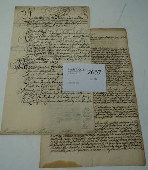 Lot 2657, Auction  116, Friedrich III., Markgraf von Brandenburg-Bayreuth, Brief 1738