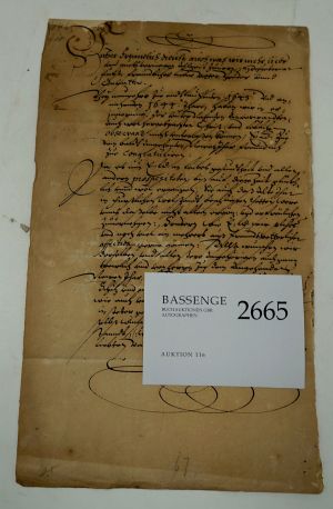 Lot 2665, Auction  116, Christian Markgraf von Brandenburg-Bayreuth, Brief 1643 an einen Fürsten