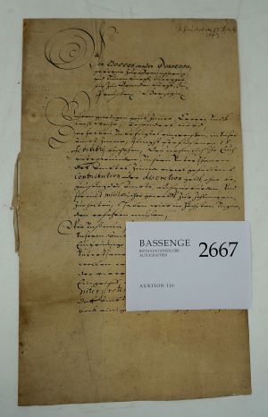 Lot 2667, Auction  116, Dorothea, Markgräfin von Brandenburg, Brief 1642