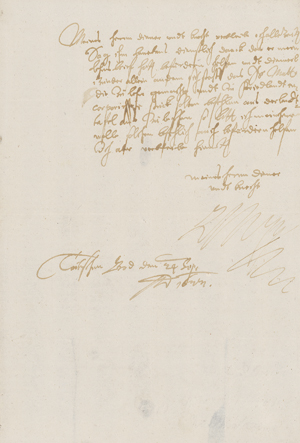 Lot 2668, Auction  116, Wallenstein, Albrecht von, Eigenhänd. Brief