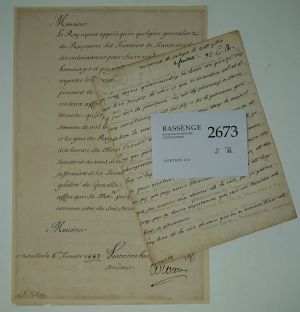 Lot 2673, Auction  116, Colbert, Jean Baptiste, Brief 1683 + Beigabe
