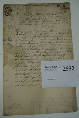 Lot 2682, Auction  116, Friedrich I., König in Preußen, Brief an das Obergericht der Provinz Sachsen