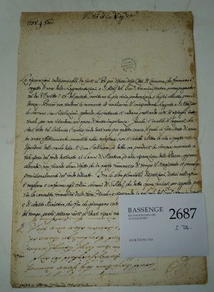 Lot 2687, Auction  116, Kaunitz-Rittberg, Wenzel Reichsfürst von, Brief an eine Exzellenz in Mailand