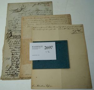 Lot 2697, Auction  116, Friedrich Wilhelm III., König von Preußen, 2 Briefe an Helmuth von Voß + Beigaben