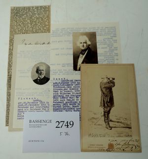 Lot 2749, Auction  116, Rauch, Christian Daniel, Billet + Beigabe