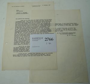 Lot 2766, Auction  116, Adorno, Theodor W., Brief 1967