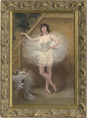 Lot 3001, Auction  116, Clairin, Georges und Zucchi, Virginia, Die Tänzerin Virginia Zucchi. Öl auf Leinwand, oben rechtes signiert "G. Clairin". 