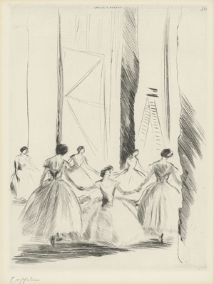 Lot 3065, Auction  116, Oppler, Ernst und , Backstage La Sylphide. Hinter den Kulissen.