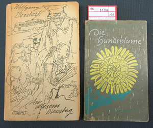 Lot 3138, Auction  116, Borchert, Wolfgang, Die Hundeblume (und:) An diesem Dienstag