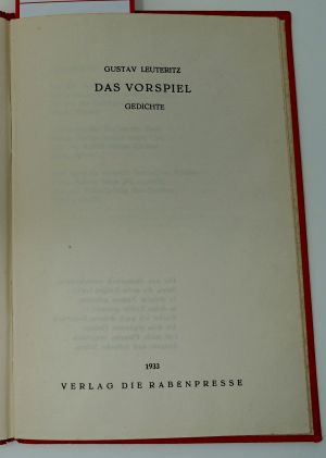 Lot 3884, Auction  116, Leuteritz, Gustav, Das Vorspiel