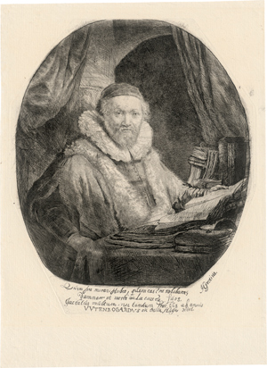 Lot 5184, Auction  116, Rembrandt Harmensz. van Rijn, Bildnis des Jan Uytenbogaert