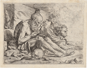 Lot 5186, Auction  116, Ribera, Jusepe de, Der hl. Hieronymus, lesend