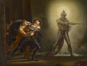 Lot 6034, Auction  116, Füssli, Johann Heinrich - nach, Hamlet, Horatio und Marcell der Geist