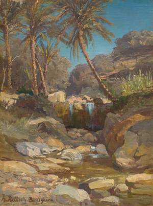 Lot 6083, Auction  116, Rettich, Karl Lorenz, Wasserfall im Valle di Sossa bei Bordighera