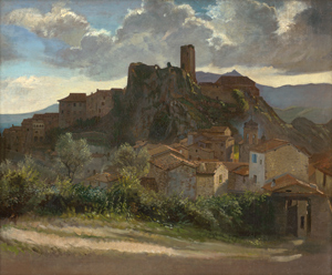 Lot 6107, Auction  116, Deutsch, Blick auf Olevano