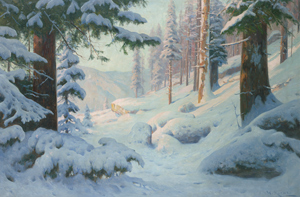 Lot 6220, Auction  116, Moras, Walter, Winterlandschaft