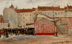 Lot 6224, Auction  116, Höhn, Louis, "Rummelplatz Steglitz, Schlosstrasse"