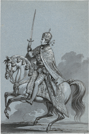 Lot 6307, Auction  116, Wolf, Franz, Der spätere Kaiser Ferdinand I. als König von Ungarn