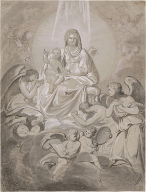Lot 6323, Auction  116, Maurer, Hubert, Maria, umgeben von den neun Chören der Engel