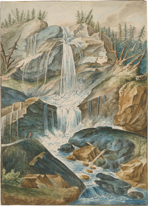 Lot 6329, Auction  116, Nauman, August Franz Heinrich von, Gollinger Wasserfall im Tennengau, Österreich