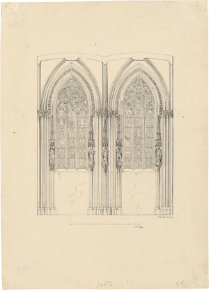 Lot 6354, Auction  116, Wilder, Georg Christian, Gotische Glasfenster in der Eligiuskapelle im Stephansdom in Wien