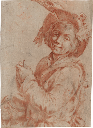 Lot 6615, Auction  116, Utrecht, um 1620. Junge mit breitkrempigen Hut und Löffel mit Topf