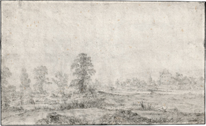 Lot 6622, Auction  116, Niederländisch, 17. Jh. Flachlandschaft mit Blick auf ein Dorf