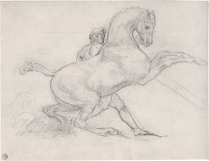 Lot 6792, Auction  116, Géricault, Théodore, Studie für 'La course des chevaux libres'