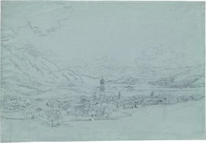 Lot 6840, Auction  116, Deutsch, um 1810. Blick in das obere Illertal von Rettenberg aus