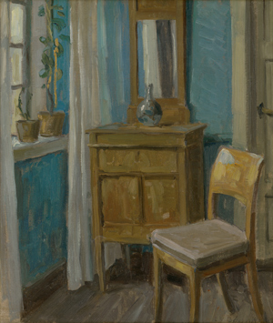 Lot 7041, Auction  116, Bøgh, Einar Vilhelm (William), Interieur mit Kommode und Stuhl