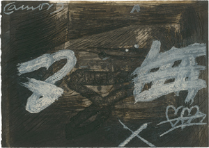 Lot 7432, Auction  116, Tàpies, Antoni, Amor amb signes blancs