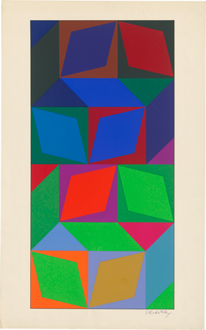 Lot 7451, Auction  116, Vasarely, Victor, Dom IV (vert-bleu)