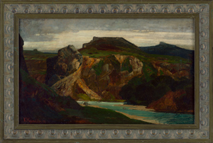 Lot 8123, Auction  116, Hagemeister, Karl, Gebirgslandschaft bei Olevano