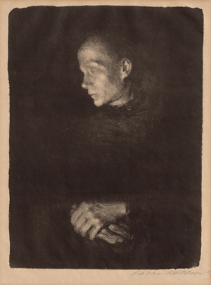 Lot 8178, Auction  116, Kollwitz, Käthe, Arbeiterfrau im Profil nach links