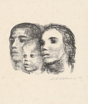 Lot 8198, Auction  116, Kollwitz, Käthe, Drei Köpfe: Mann, Frau und Kind