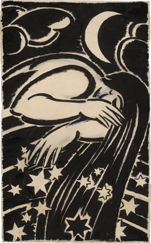 Lot 8254, Auction  116, Masereel, Frans, Schlafende Frau im Sternenhimmel