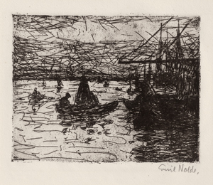 Lot 8273, Auction  116, Nolde, Emil, Hafen in Flensburg