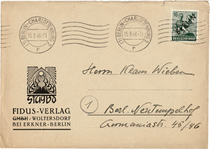 Lot 8625, Auction  116, Fidus, Autographen: Sammler Klaus Wieben