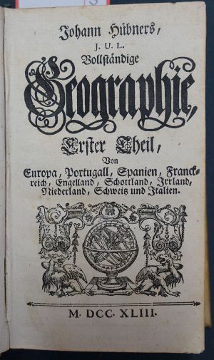 Lot 5, Auction  117, Hübner, Johann, Vollständige Geographie