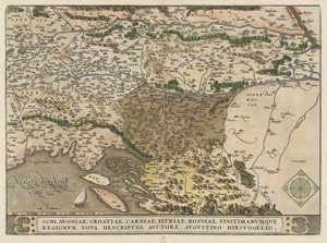 Lot 66, Auction  117, Ortelius, Abraham, Schlavoniae, Croatiae, Carniae, Istriae, Bosniae